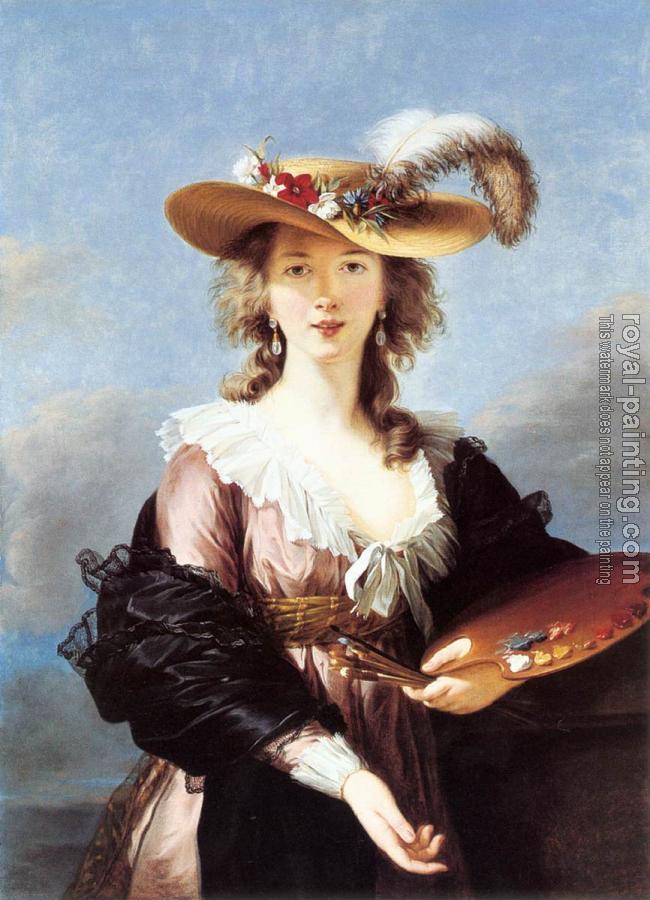 Louise Elisabeth Vigee Le Brun : Self-Portrait in a Straw Hat